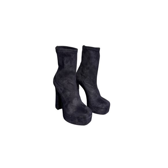 Giuseppe Zanotti NIB 145mm Aureliee Suede Sock Boots in Black Size 39.5 - Picture 3 of 15
